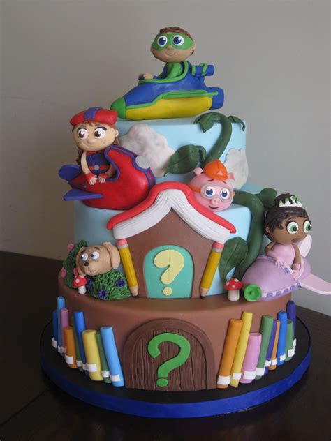 Super Why Themed Birthday Cake For My Daughters 5th Birthday Super