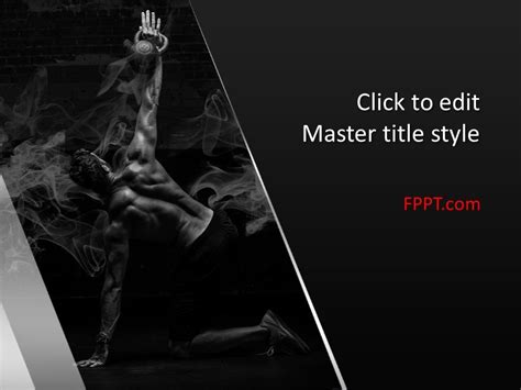 Free Gym Stretching Powerpoint Template Free Powerpoint Templates