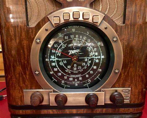 Zenith Antique (1937) 6-S-330 Tombstone Black Dial Tube Radio and ...