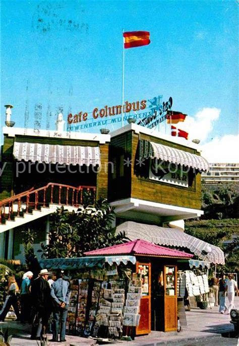 Ak Ansichtskarte Puerto De La Cruz Cafe Columbus Kat Puerto De La