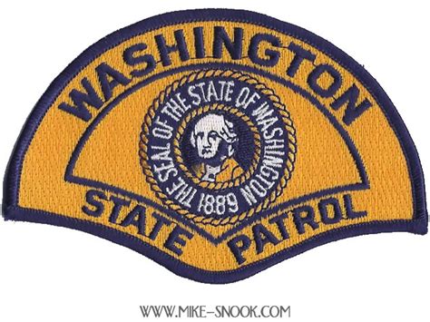 Mike Snooks Police Patch Collection State Of Washington