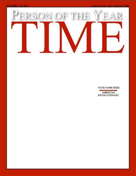 Time Magazine Person Of The Year Template