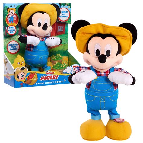 Disney Junior E I Oh Mickey Mouse Interactive Plush Toy Sings Old
