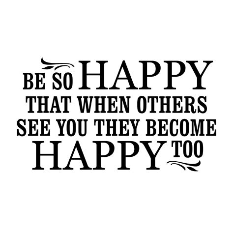 Be So Happy Wall Quotes Decal