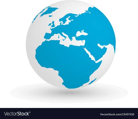 3d Earth Globe Eps10 Of Royalty Free Vector Image
