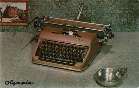 Olympia Typewriter Advertising Postcard