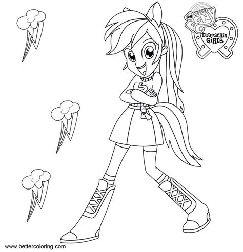 Best 25 Equestria Girls Rainbow Dash Coloring Pages Home Inspiration