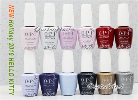 Opi Soak Off Gelcolor Hello Kitty Collection 2019 Holiday Kit Gel