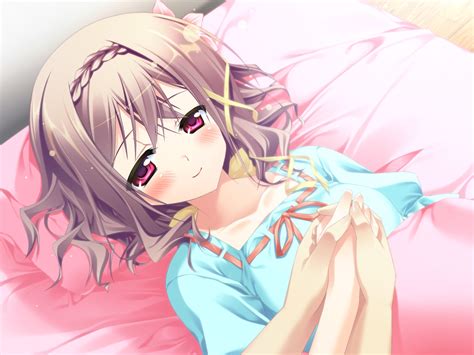 Wallpaper Game Cg Koisuru Koto To Mitsuketari Girl Blush Bedding