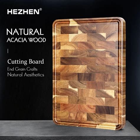 Hezhen Cutting Board Premium Acacia Wood Splicing Kitchen Accessories