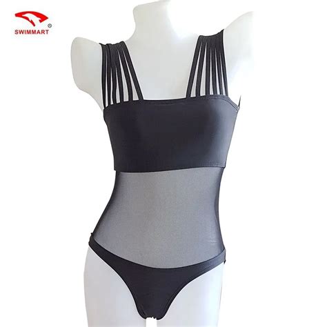 2018 Sexy Simple Black Women Bikini Swimsuit Net Yarn Splicing Swimwear Condole Belt Triangle