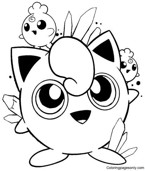 Pokemon Jigglypuff Coloringpages101 Sketch Coloring Page
