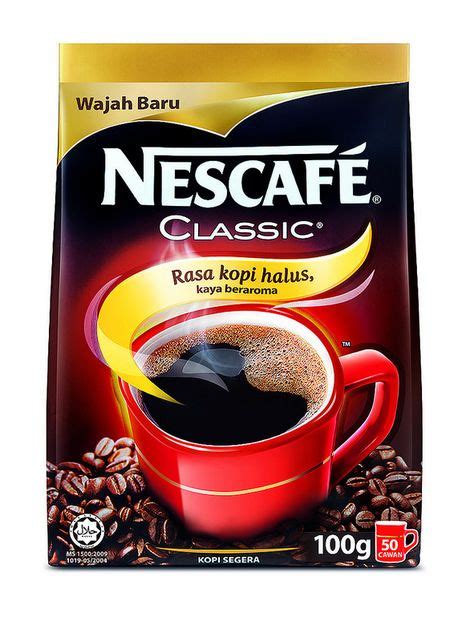Nescafe kopi instant classic 10x2g. Nescafé classic | Kemasan, Kopi, Desain