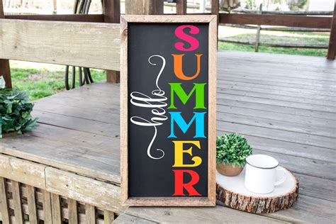 Hello Summer Sign Welcome Sign Summer Decor Welcome Sign Etsy