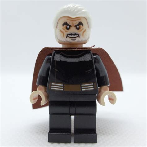Lego Set Fig 004023 Count Dooku White Hair Rebrickable Build With Lego