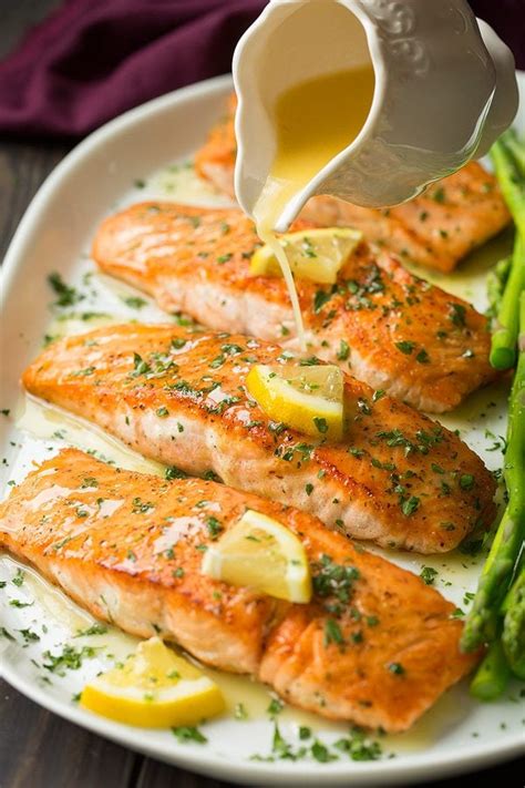 Carefully wipe out the pan and turn to medium heat, add in the ghee. Salmon With Lemon Cream Sauce Recipe — Dishmaps