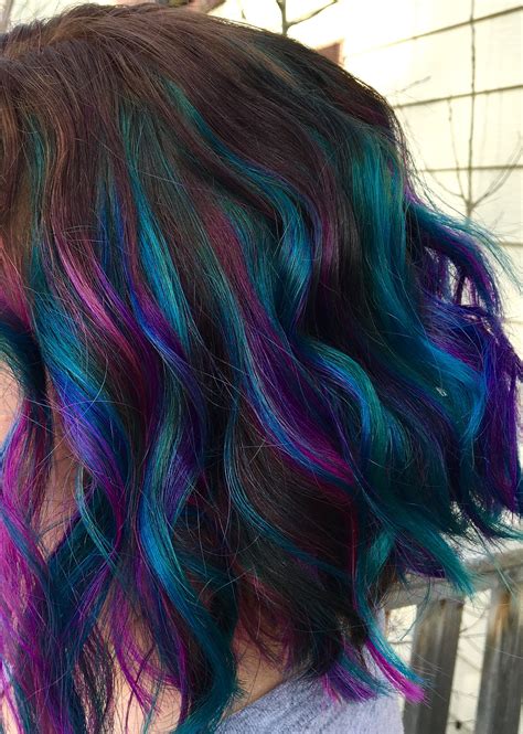 Teal Hair Hair Styles Hair Color Purple