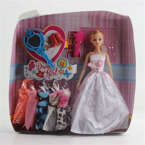 Barbie Doll Toy Set T Box Girl Dressing Wedding Solid Supply