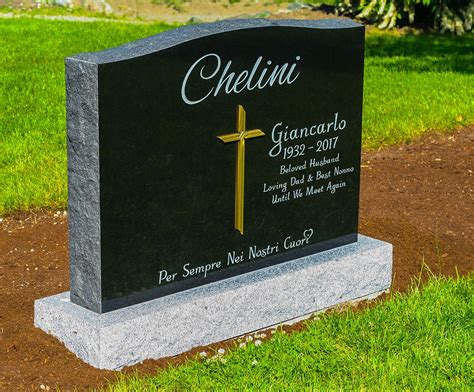 Traditional Upright Memorial Headstones Custom Memorial Grave Marker