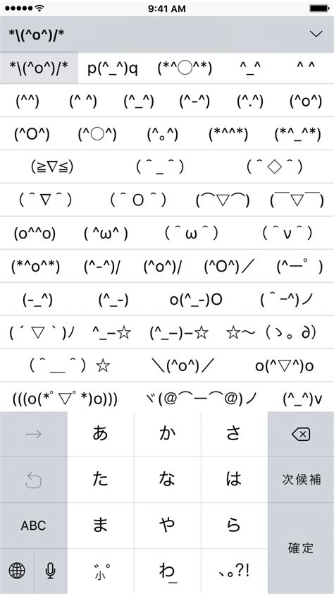 japanese keyboard ascii faces full screen | Cool text symbols