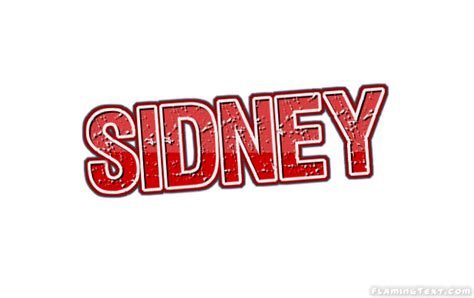 Sidney Logo Herramienta De Diseño De Nombres Gratis De Flaming Text