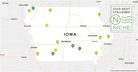 Colleges In Iowa Map - Draw A Topographic Map