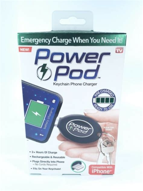 Ontel Power Pod Emergency Keychain Phone Charger For Sale Online Ebay