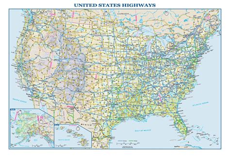 Us Interstate Map United States Highway Map