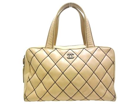 Chanel Handbag Beige Leather Ref468023 Joli Closet