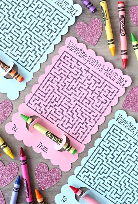 Cute valentine's day gifts for your other half. Maze Valentine's Day Cards - A fun Valentine Cricut Project