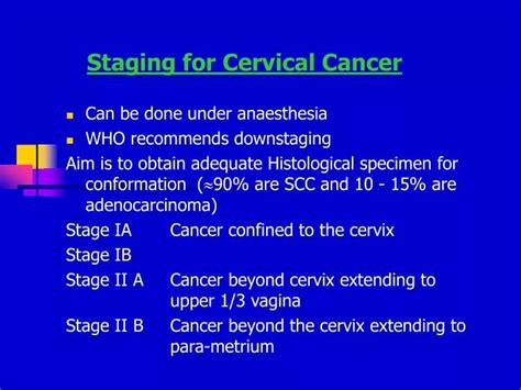 Ppt Staging For Cervical Cancer Powerpoint Presentation Free