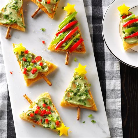 These include cornflakes, butter, mini marshmallows, and green food coloring. Festive Guacamole Appetizers Recipe | Taste of Home