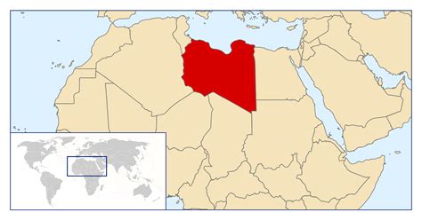 Large Location Map Of Libya Libya Africa Mapsland Maps Of The World