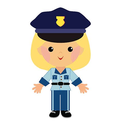 Royalty Free Cartoon Police Woman Clip Art Vector Images