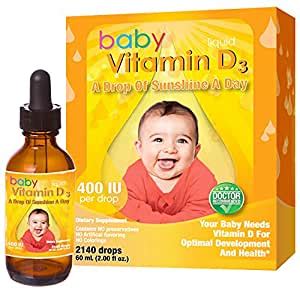 Infants who are breastfed and children and adolescents who consume less than 1 l of vitamin dfortified milk per day will likely need supplementation to reach 400 iu of vitamin d per day. Amazon.com: Baby Vitamin D Drops Liquid Supplement for ...