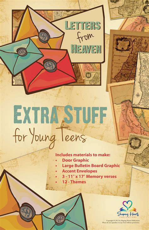 Letters From Heaven Extra Stuff For Young Teens Shaping Hearts