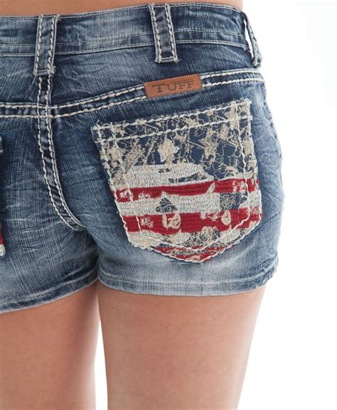 Ladies Check Out These Beautiful New Shorts From Cowgirl Tuff The Feature A Medium Wash Along
