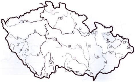 Slepá Mapa čr řeky Online Chorvatsko Mapa