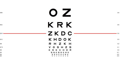 Traditional Snellen Eye Chart Precision Vision Eyesight Test For