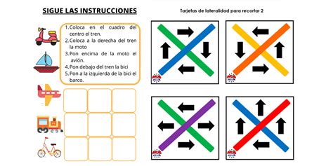 Ejercicios De Lateralidad Para Imprimir Y Cuaderno En Pdf