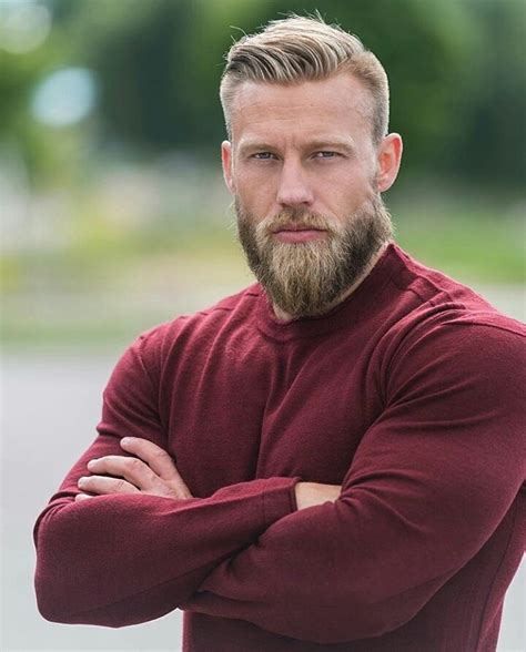 chic blonde beard styles for handsome men hairstylecamp my xxx hot girl