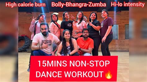 15mins Non Stop Bollywood Dance Workout Helps In Weight Loss High