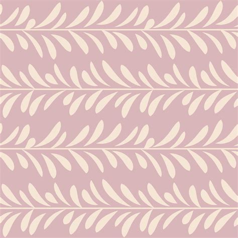Pastel Leaf Vector Pattern Seamless Botanical Print Garland