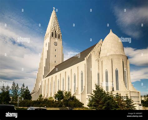 Hallgrimskirkja Cathedral In Reykjavik Iceland Stock Photo Alamy