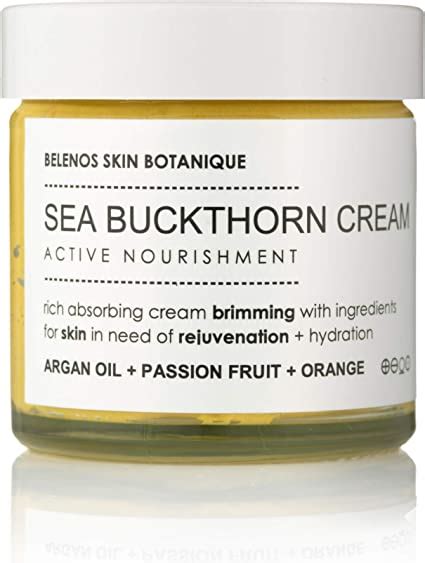 Sea Buckthorn Face Cream With Argan Rosehip With Maracuja Oil Amazon