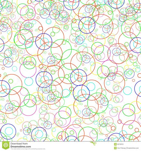 Seamless Circle Pattern Stock Vector Illustration Of Objects 6379310