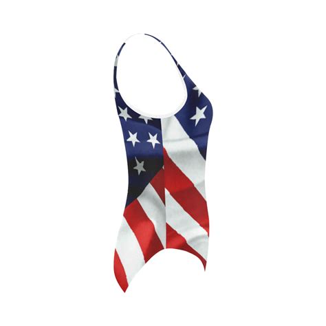 America Flag Banner Patriot Stars Stripes Freedom Vest One Piece