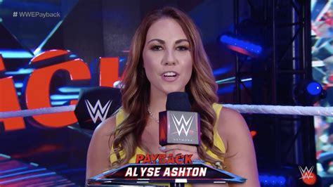 Alyse Ashton Resumes Backstage Interviewer Role At Wwe Payback 2020
