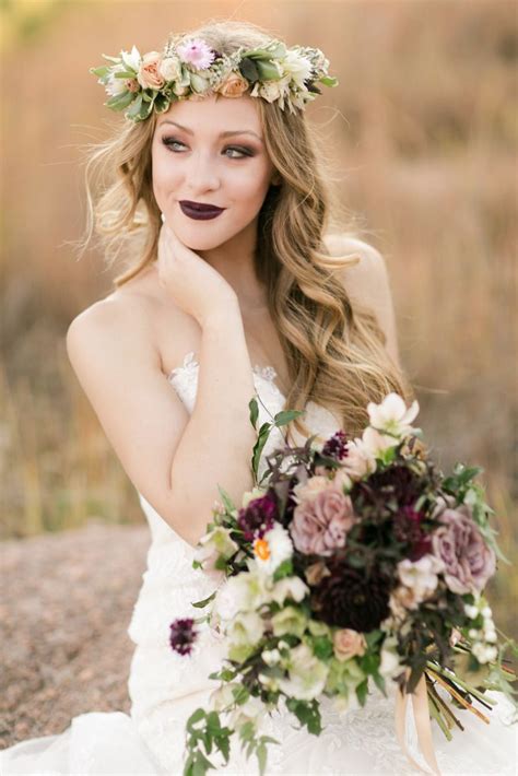 Gorgeous Chocolate And Mauve Tones Flowers Swoon Bohemian Chic Done