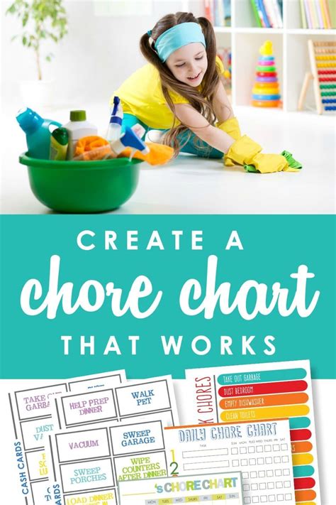 Create A Chore Chart That Works Free Chore Charts For Kids In 2021